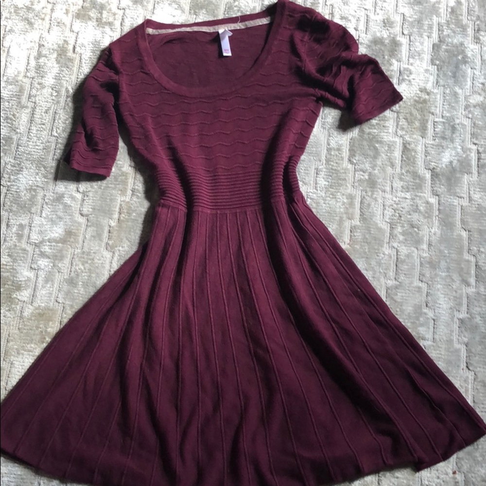 Maroon winter dress